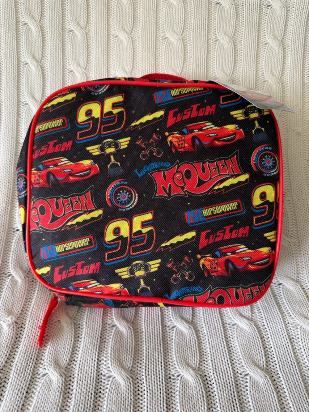 Disney Cars Lunch Box Bag NEW Back To School LMQ Lightning McQueen Kachow Pixar